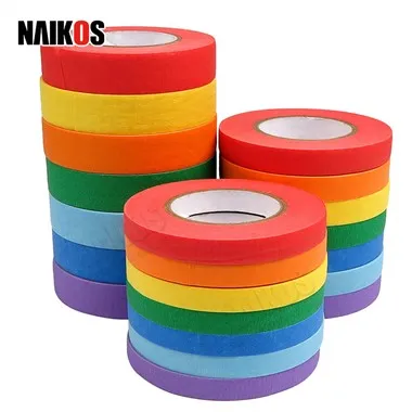 Vibrant Rainbow Colored Painters Tape